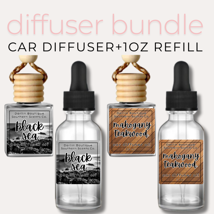 10ml Scented Oil Hanging Car Diffuser with 1 oz Refill